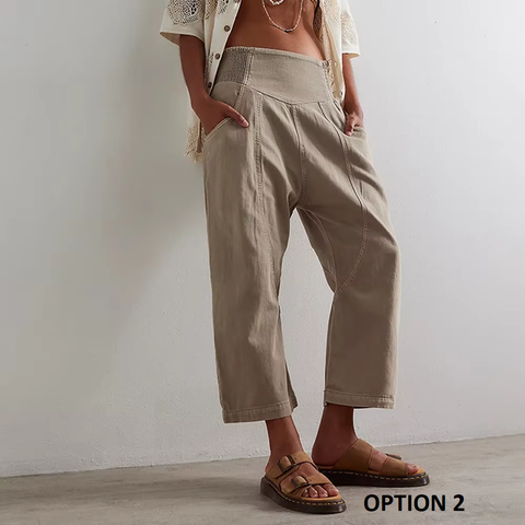 New Mid-waist Straight Nine-point Pants CODE: KAR3828