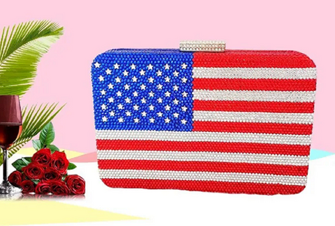 New Diamond Embedded Clutch Single Shoulder Mobile Phone Pocket Silk Bag CODE: KAR3834