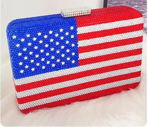 New Diamond Embedded Clutch Single Shoulder Mobile Phone Pocket Silk Bag CODE: KAR3834