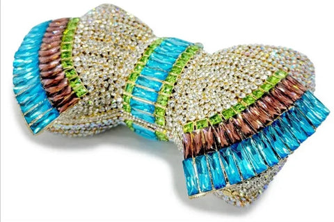 New Diamond Bow Metal Handbag CODE: KAR3835