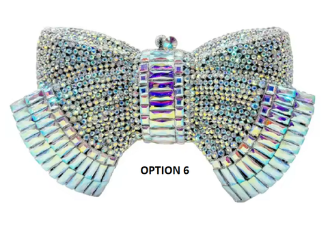 New Diamond Bow Metal Handbag CODE: KAR3835