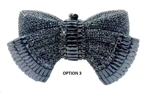 New Diamond Bow Metal Handbag CODE: KAR3835