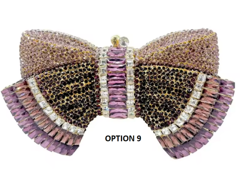 New Diamond Bow Metal Handbag CODE: KAR3835