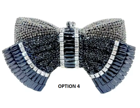 New Diamond Bow Metal Handbag CODE: KAR3835