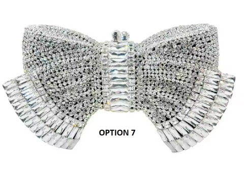 New Diamond Bow Metal Handbag CODE: KAR3835