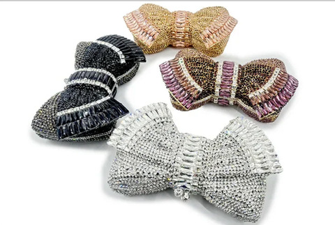 New Diamond Bow Metal Handbag CODE: KAR3835