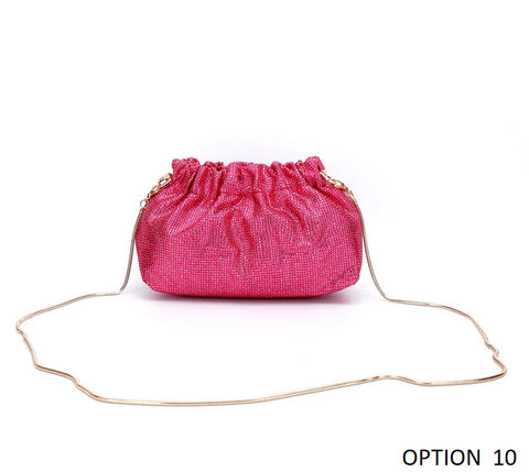 New Diamond Long Chain Crystal Shoulder Handbag CODE: KAR3837