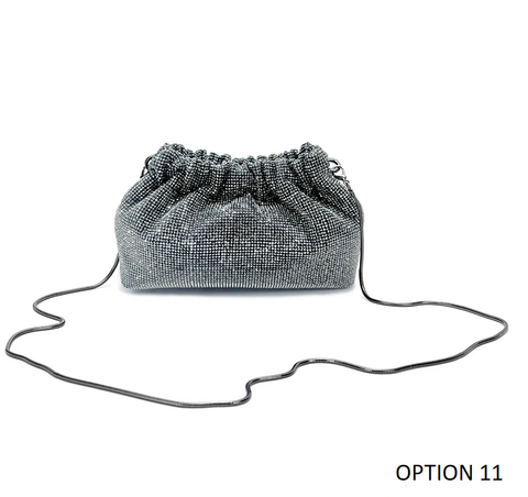 New Diamond Long Chain Crystal Shoulder Handbag CODE: KAR3837