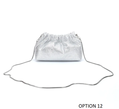 New Diamond Long Chain Crystal Shoulder Handbag CODE: KAR3837