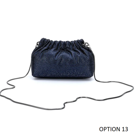 New Diamond Long Chain Crystal Shoulder Handbag CODE: KAR3837