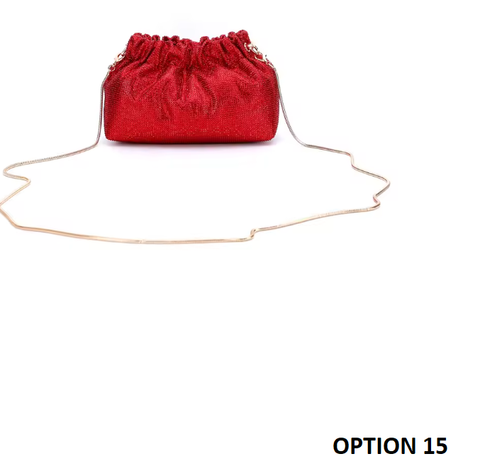 New Diamond Long Chain Crystal Shoulder Handbag CODE: KAR3837