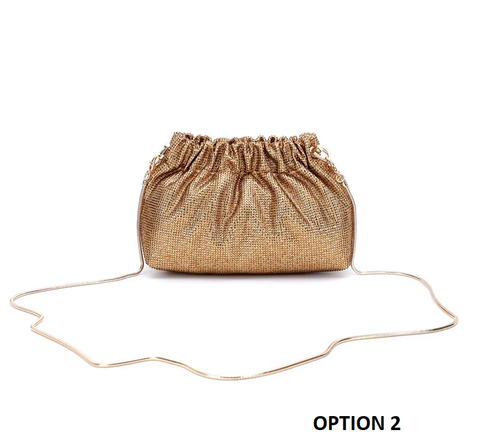 New Diamond Long Chain Crystal Shoulder Handbag CODE: KAR3837