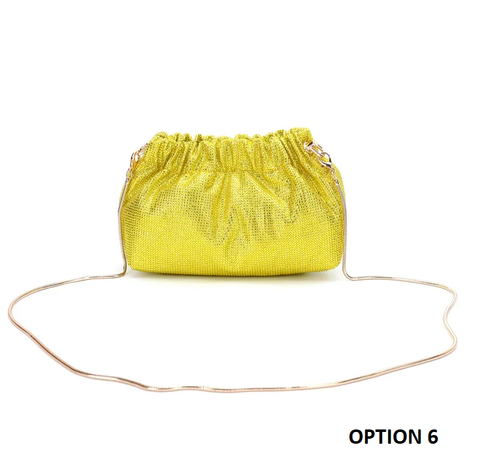 New Diamond Long Chain Crystal Shoulder Handbag CODE: KAR3837