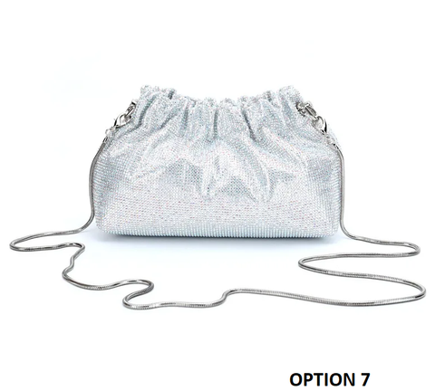 New Diamond Long Chain Crystal Shoulder Handbag CODE: KAR3837