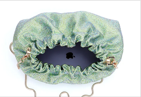 New Diamond Long Chain Crystal Shoulder Handbag CODE: KAR3837