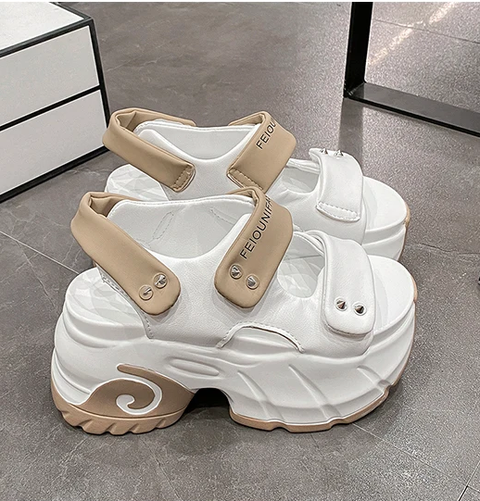 New Gladiator Leisure Chunky Peep Toe High Heels Platform Sandals CODE: KAR3840