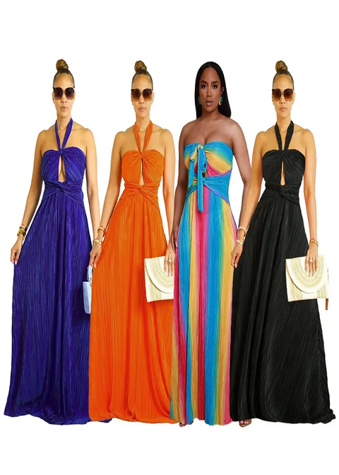 New Summer Autumn Maxi Traditional Clothing Fairy Long Dress CODE: KAR3842