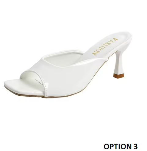 New Patent Leather Heel Sandals CODE: KAR3844