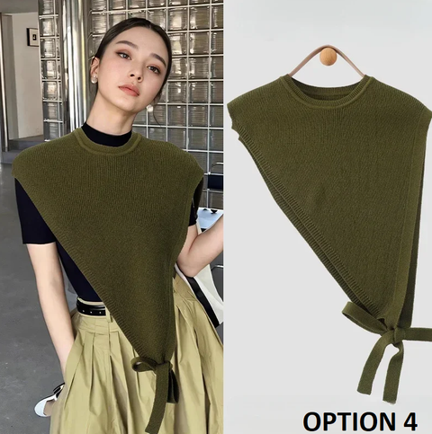 New Spring and Fall Fashion Triangle Shawl Folding Wear Top CODE: KAR3847