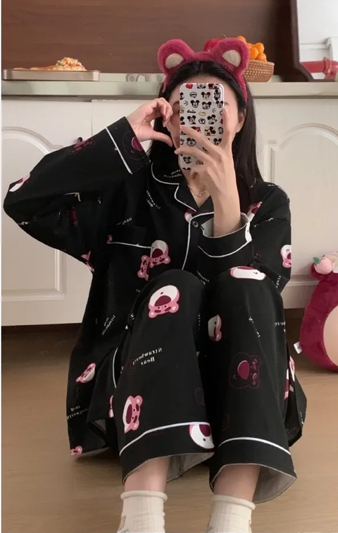 Spring New loungewear Cartoon Nightwear pajamas Set CODE: KAR3849