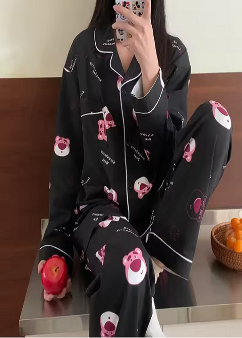 Spring New loungewear Cartoon Nightwear pajamas Set CODE: KAR3849