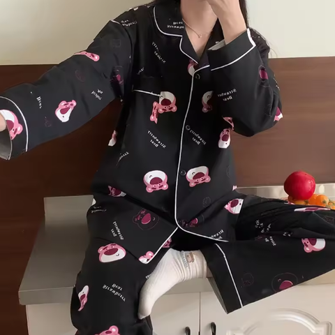 Spring New loungewear Cartoon Nightwear pajamas Set CODE: KAR3849