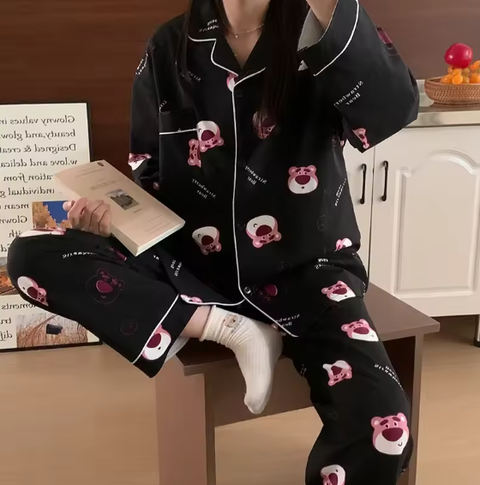 Spring New loungewear Cartoon Nightwear pajamas Set CODE: KAR3849
