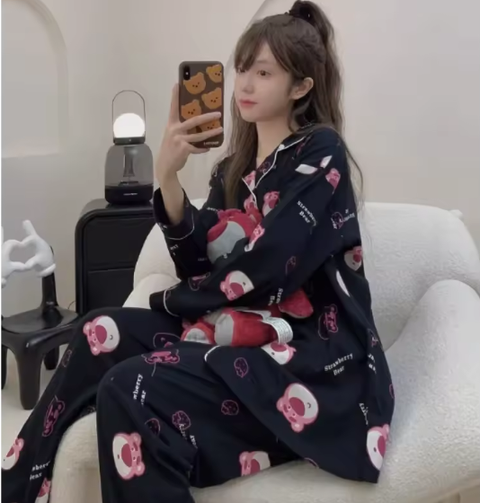 Spring New loungewear Cartoon Nightwear pajamas Set CODE: KAR3849