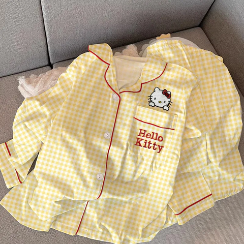 New Loungewear Lapel Long Sleeve Nightwear CODE: KAR3850