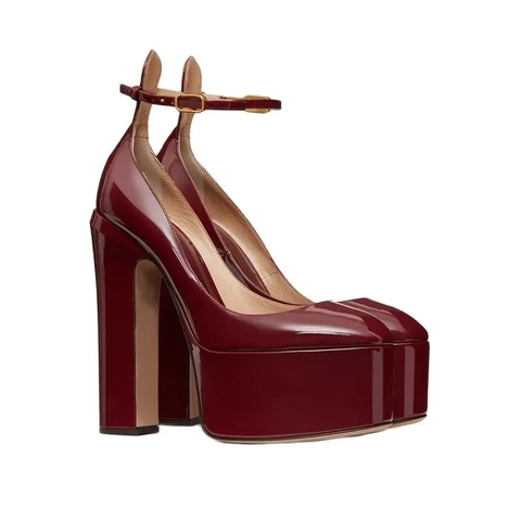 New Super Patent Pumps Round Toe High Heels CODE: KAR3855
