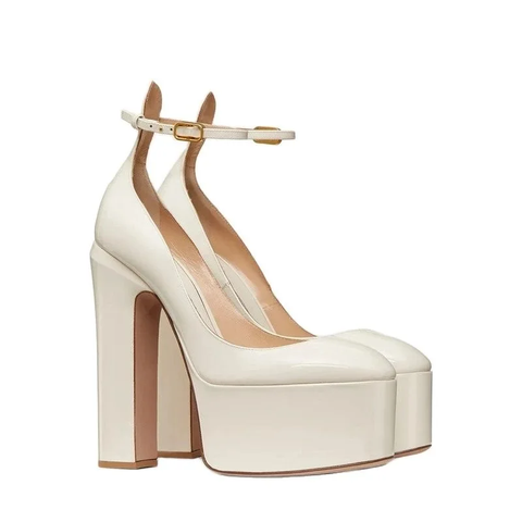 New Super Patent Pumps Round Toe High Heels CODE: KAR3855