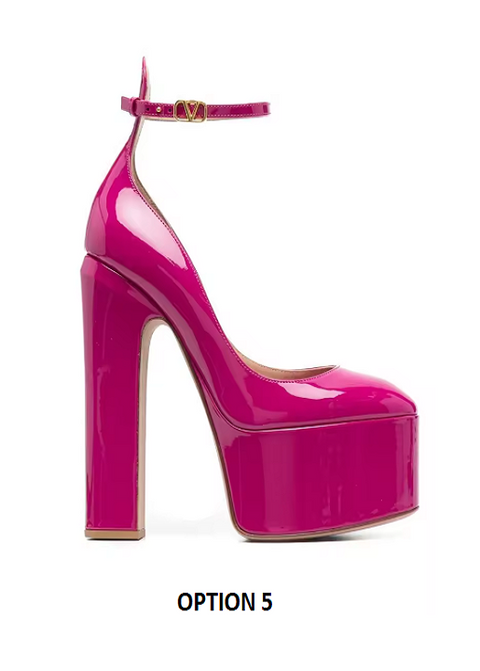 New Super Patent Pumps Round Toe High Heels CODE: KAR3855