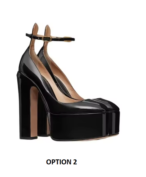 New Super Patent Pumps Round Toe High Heels CODE: KAR3855