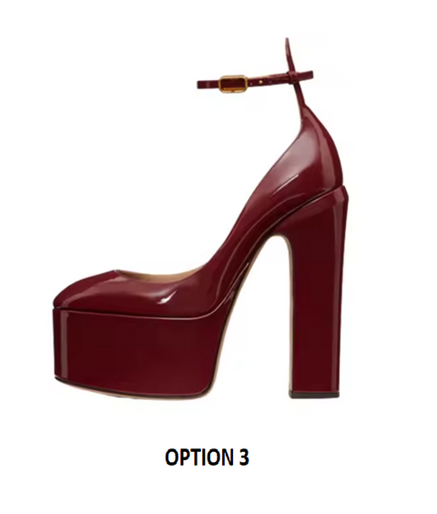 New Super Patent Pumps Round Toe High Heels CODE: KAR3855