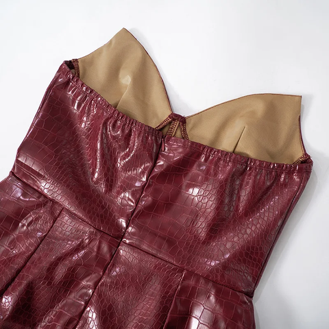 New Summer Sexy Waist Curvy Strapless Short Dress CODE: KAR3856
