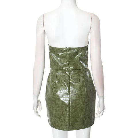 New Summer Sexy Waist Curvy Strapless Short Dress CODE: KAR3856