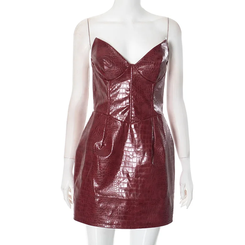 New Summer Sexy Waist Curvy Strapless Short Dress CODE: KAR3856