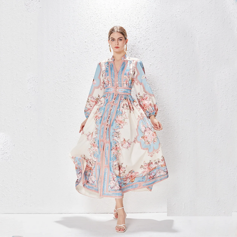 New Style Fashionable Casual Mini Length Single Button Long Dress CODE: KAR3859