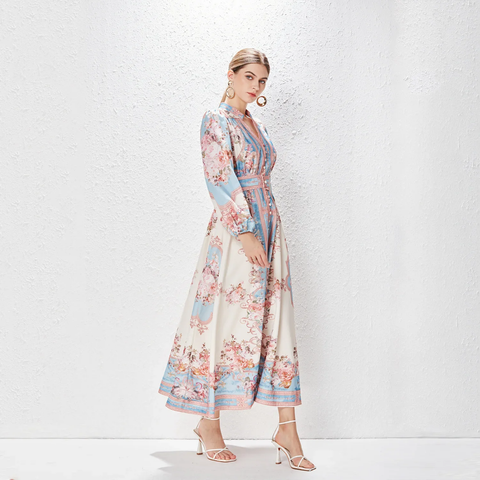 New Style Fashionable Casual Mini Length Single Button Long Dress CODE: KAR3859