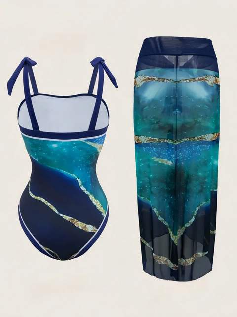 New Casual Elegant Comfortable Swimsuit Two-Piece Set CODE: KAR3860