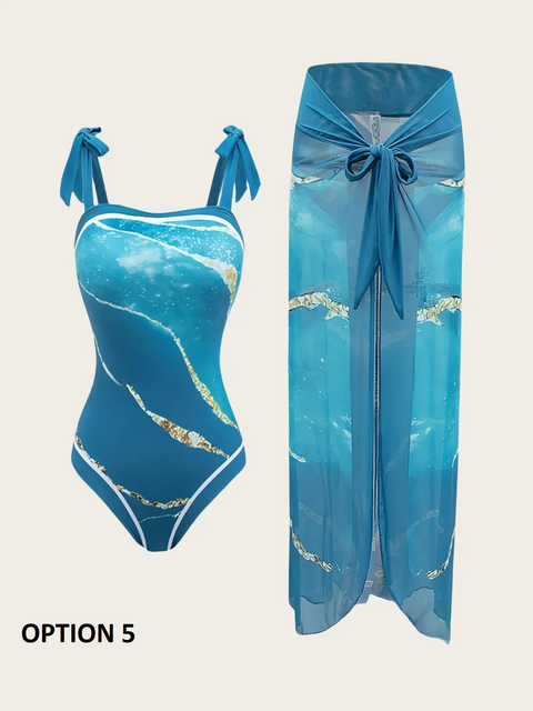 New Casual Elegant Comfortable Swimsuit Two-Piece Set CODE: KAR3860