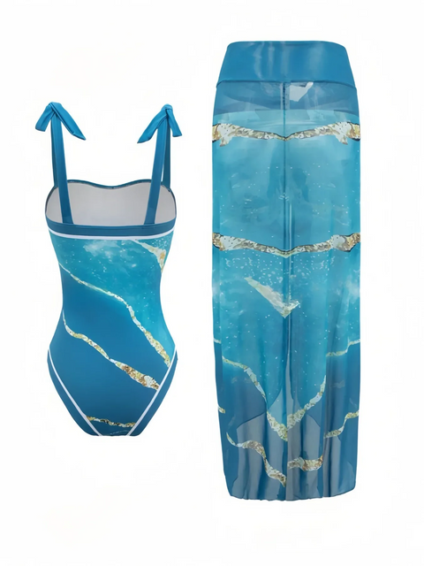 New Casual Elegant Comfortable Swimsuit Two-Piece Set CODE: KAR3860