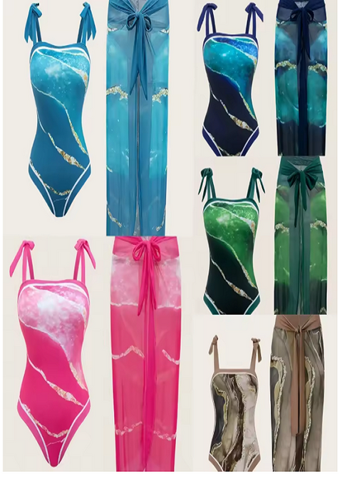 New Casual Elegant Comfortable Swimsuit Two-Piece Set CODE: KAR3860