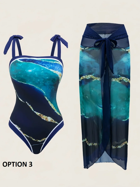 New Casual Elegant Comfortable Swimsuit Two-Piece Set CODE: KAR3860