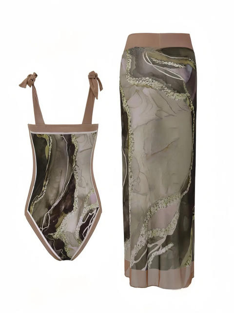 New Casual Elegant Comfortable Swimsuit Two-Piece Set CODE: KAR3860