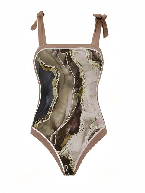 New Casual Elegant Comfortable Swimsuit Two-Piece Set CODE: KAR3860