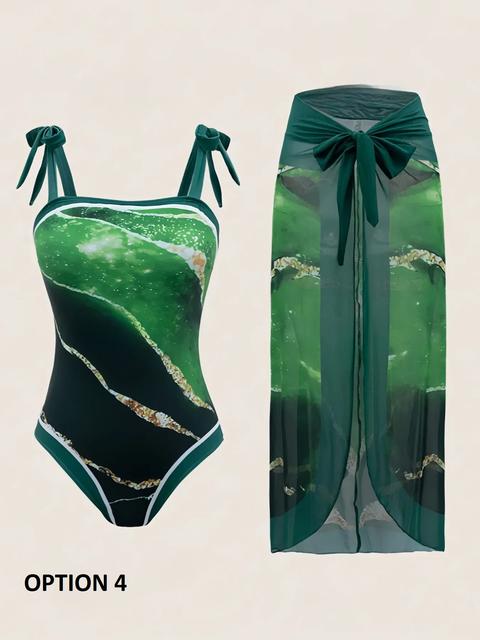 New Casual Elegant Comfortable Swimsuit Two-Piece Set CODE: KAR3860