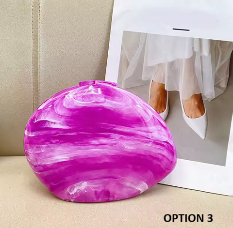 New Designer Shiny Marble Party Handbag CODE: KAR3869