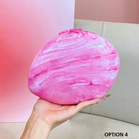 New Designer Shiny Marble Party Handbag CODE: KAR3869