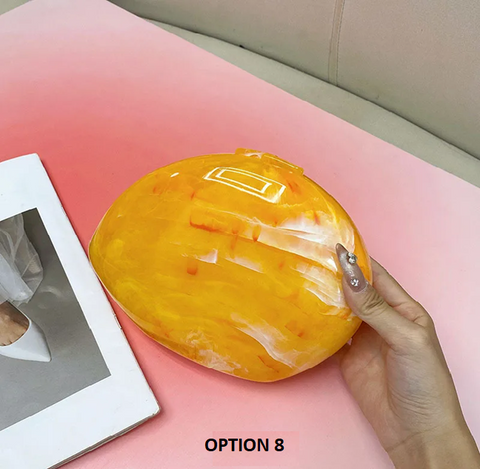 New Designer Shiny Marble Party Handbag CODE: KAR3869